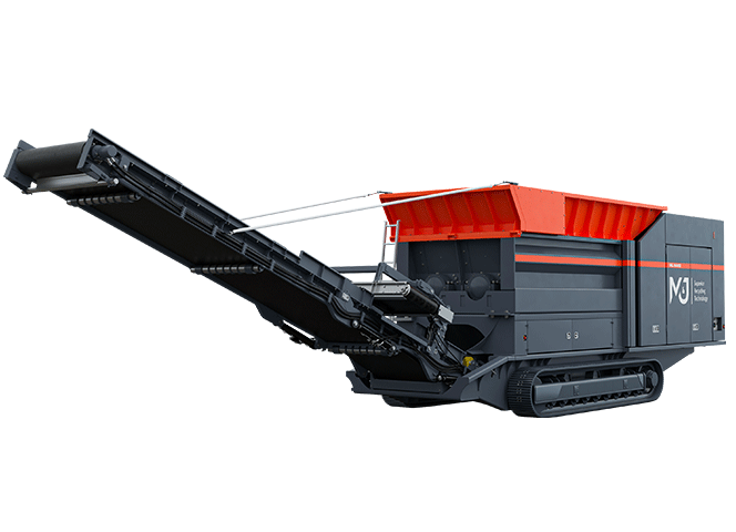 M&J M4000 mobile pre-shredder