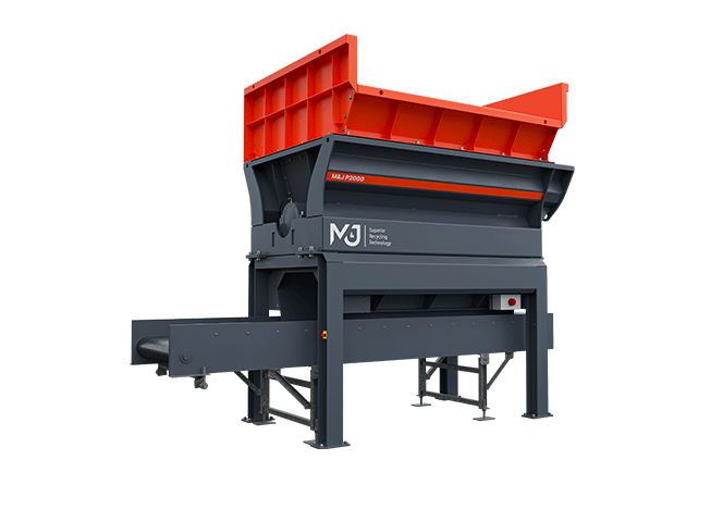 M&J P2000 hydraulic pre-shredder