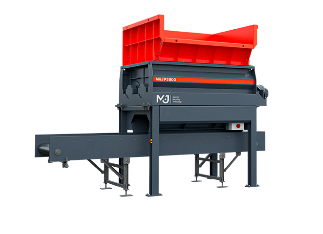 M&J P3000 hydraulic pre-shredder