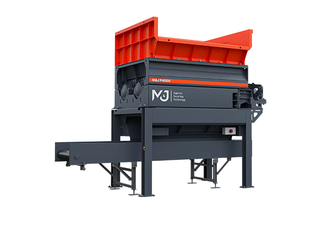 M&J P4000 hydraulic pre-shredder