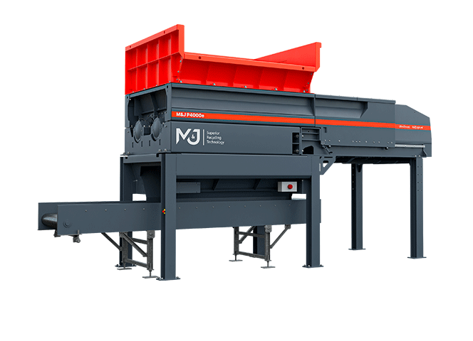 M&J P4000e electric pre-shredder