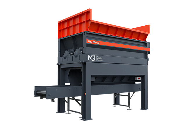 M&J P6000 hydraulic pre-shredder