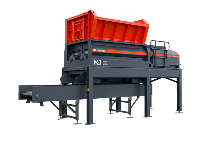 M&J P3000e electric pre-shredder